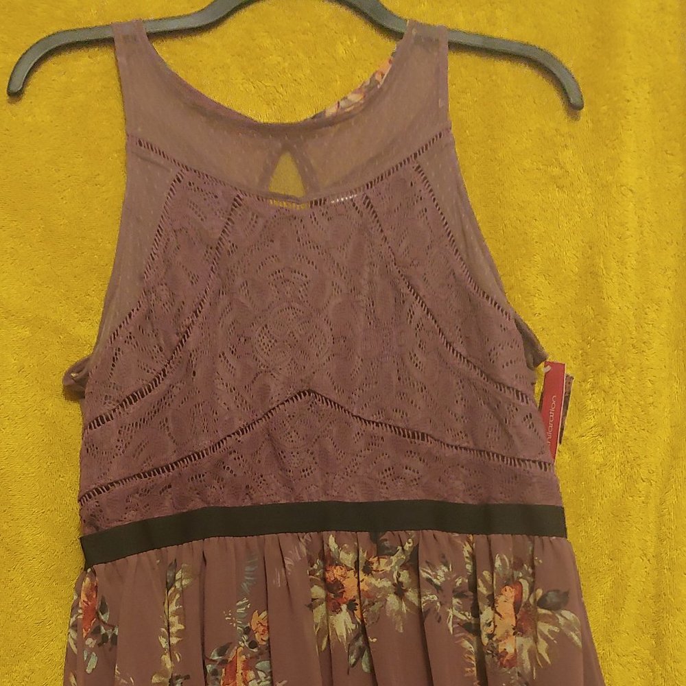 Plum smoke dress
